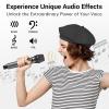 imageTONOR Wireless Microphone with TrebleBassEcho Dynamic Handheld Singing Mic with Receiver for Stage Wedding Karaoke Machine PA System Speaker Amp Mixer 30 UHF Adjustable Frequencies 200ft TW515