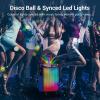 imageWireless Karaoke Machine for Adults TONOR PA System Portable Bluetooth Singing Speaker with Dual Wireless Microphones Microfono Disco Ball for Home Karaoke Party Class and Church K20