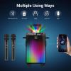 imageWireless Karaoke Machine for Adults TONOR PA System Portable Bluetooth Singing Speaker with Dual Wireless Microphones Microfono Disco Ball for Home Karaoke Party Class and Church K20