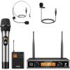 imageTONOR UHF Wireless Microphones System with Metal Cordless HandheldHeadsetLavalier Lapel Mics Bodypack Transmitter Receiver 410 Channels 295ft Range for Singing Karaoke Church Party DJ PA SpeakerHandheld  Bodypack Mics