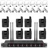 imageTONOR Wireless Microphone System 4  10Channel UHF Cordless Handheld Mic Set with HeadsetLavalier Lapel Mics Bodypack Transmitter Receiver 200ft Range for Karaoke Singing Church DJ PA Speaker8 Bodypack Mics