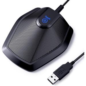 imageTONOR Conference USB Microphone Omnidirectional Condenser PC Mic for Video Conference Recording Skype Online Class Court Reporter Plug ampamp Play Compatible with Mac OS X Windows PC Compute G11